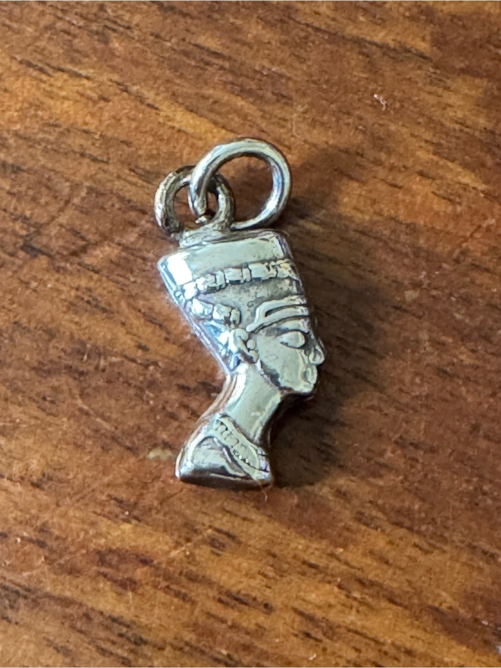 Silver Egyptian Queen Nefertiti Charm Pendant